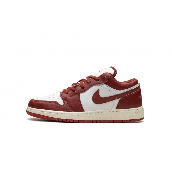 Nike Air Jordan 1 Low Scuola elementare DUNE RED FJ3465-160 Scarpe