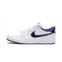 Nike Air Jordan 1 Low Uomo Metallic Navy FB9933-141 Scarpe