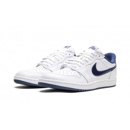 Nike Air Jordan 1 Low Uomo Metallic Navy FB9933-141 Scarpe